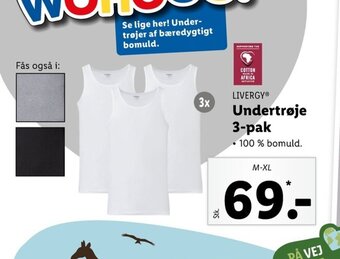 Lidl Livergy Undertrøje 3 pak tilbud