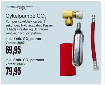 Busetto Pro Cykelpumpe CO