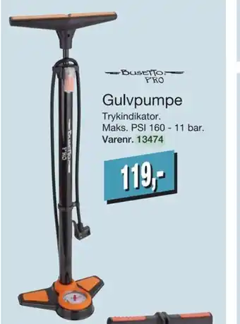 Harald Nyborg Busetto Pro Gulvpumpe tilbud