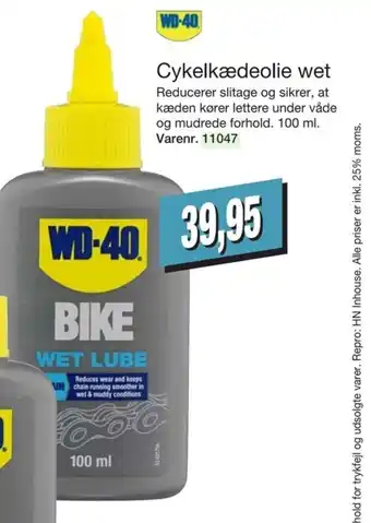 Harald Nyborg WD-40 Cykelkædeolie wet tilbud