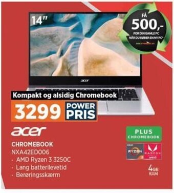 Power Acer Chromebook tilbud