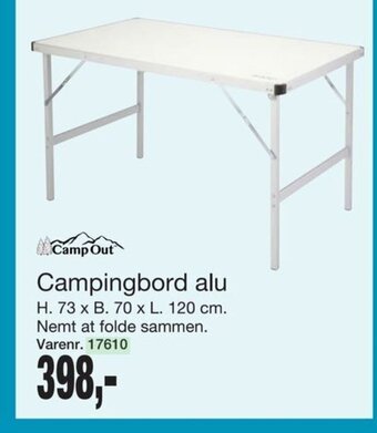Harald Nyborg Campingbord Alu tilbud