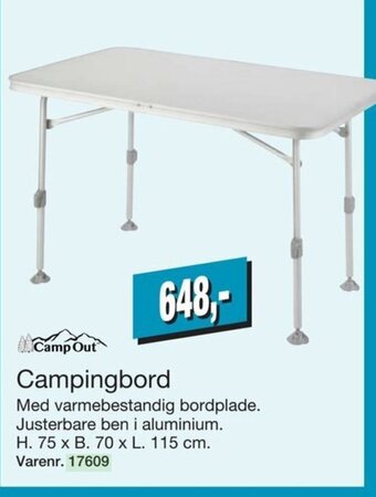 Harald Nyborg Campingbord tilbud