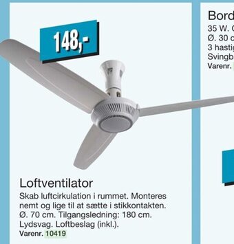 Harald Nyborg Loftventilator tilbud