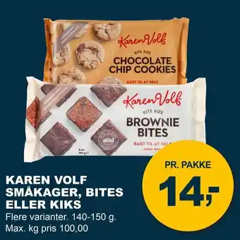 Let-Køb Karen volf småkager, bites eller kiks tilbud