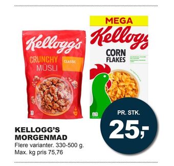 Let-Køb Kellogg's morgenmad tilbud