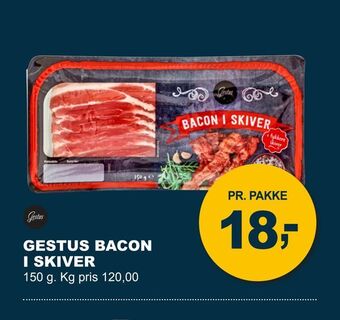 Let-Køb Gestus bacon i skiver tilbud