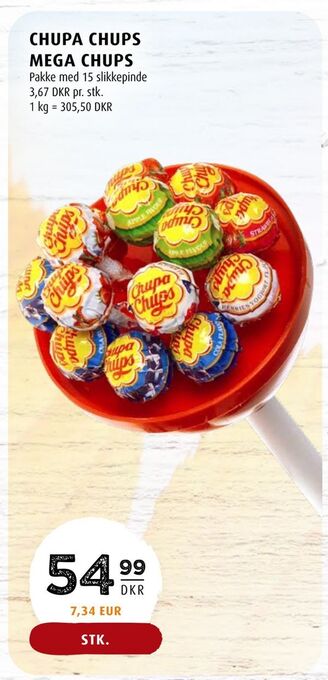 Scandinavian Park Chupa chups mega chups tilbud