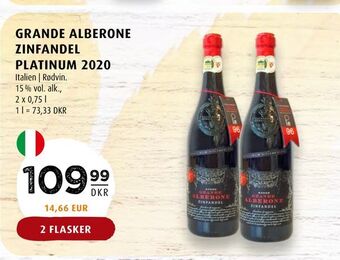 Grande alberone zinfandel platinum 2020