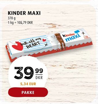 Scandinavian Park Kinder maxi tilbud