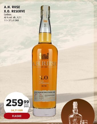 Scandinavian Park A.h. riise x.o. reserve tilbud