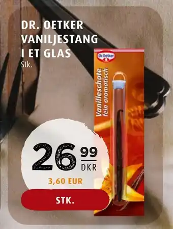Dr. oetker vaniljestang i et glas