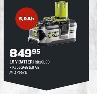 Bygma 18 v batteri tilbud