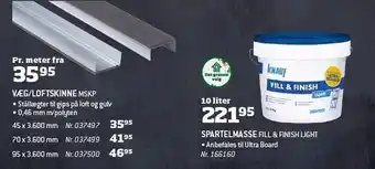 Bygma Væg/loftskinne tilbud