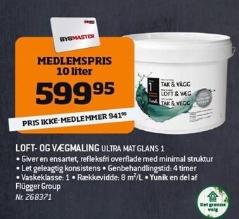 Bygma Loft og vægmaling tilbud