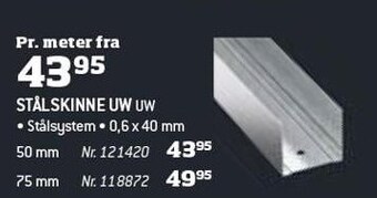 Bygma Stålskinne uw tilbud
