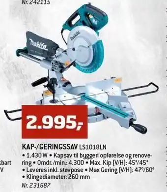 Kap/geringssav