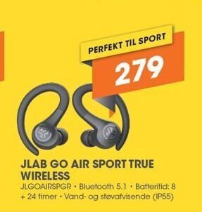 Expert Jlab go air sport true wireless tilbud