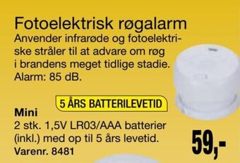 Harald Nyborg Fotoelektrisk røgalarm tilbud