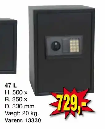 Værdiskab 47 L