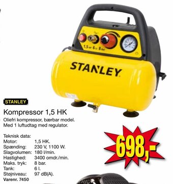 Harald Nyborg Kompressor 1,5 HK tilbud