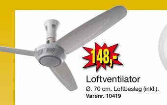 Harald Nyborg Loftventilator tilbud