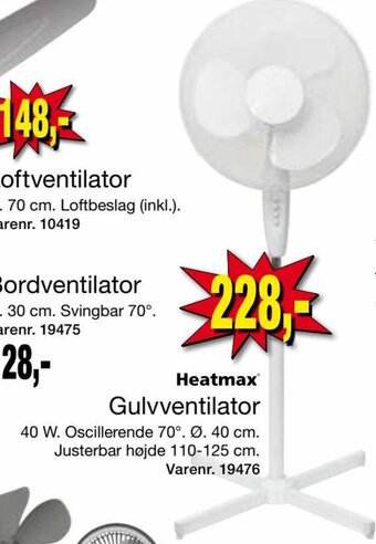 Harald Nyborg Gulvventilator tilbud