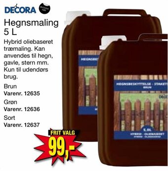 Harald Nyborg Hegnsmaling 5 L tilbud