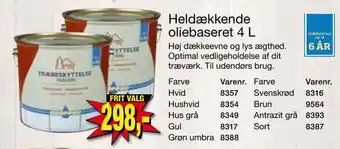 Harald Nyborg Heldækkende oliebaseret 4 L tilbud
