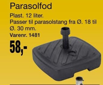 Harald Nyborg Parasolfod tilbud