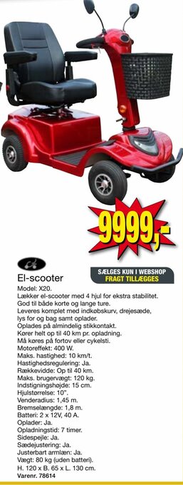 Harald Nyborg El-scooter tilbud