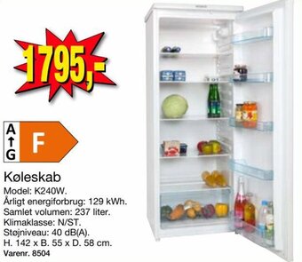 Harald Nyborg Køleskab tilbud