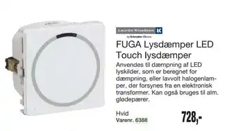 Harald Nyborg FUGA lysdæmper LED touch lysdæmper tilbud