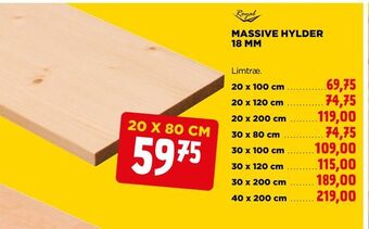 Massive hylder 18 mm