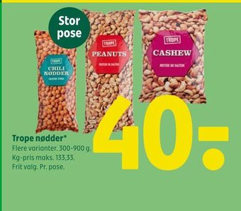 Coop 365 Trope nødder tilbud