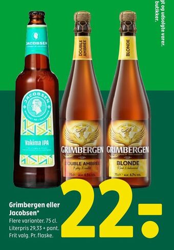 Coop 365 Grimbergen eller jacobsen tilbud