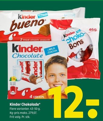 Coop 365 Kinder chokolade tilbud