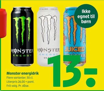 Coop 365 Monster energidrik tilbud
