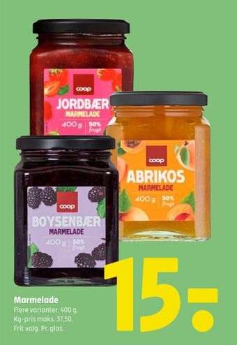Coop 365 Marmelade tilbud