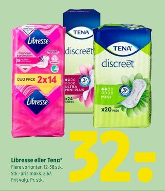 Coop 365 Libresse eller tena tilbud