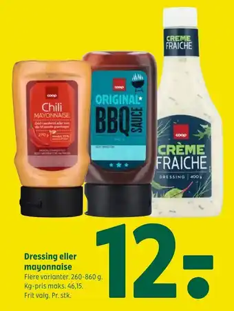 Coop 365 Dressing eller mayonnaise tilbud