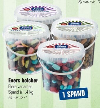 Otto Duborg Evers bolcher tilbud