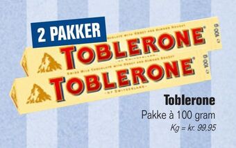 Otto Duborg Toblerone tilbud