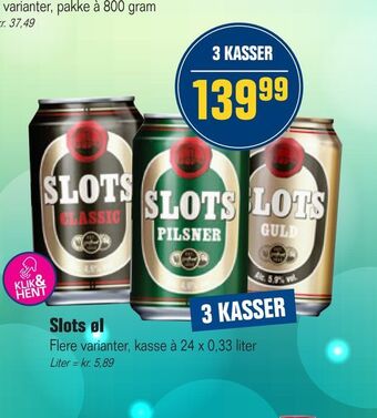 Otto Duborg Slots øl tilbud