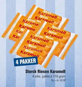 Otto Duborg Storck riesen karamell tilbud