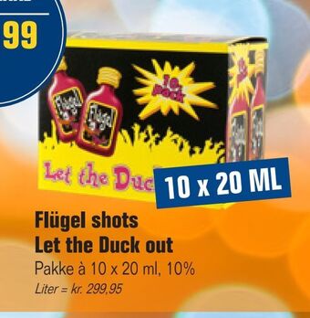Otto Duborg Flügel shots let the duck out tilbud