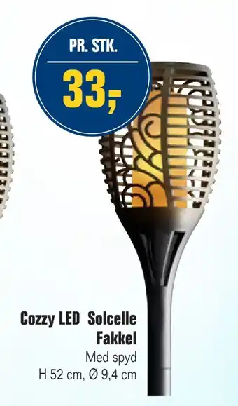 Otto Duborg Cozzy led solcelle fakkel tilbud