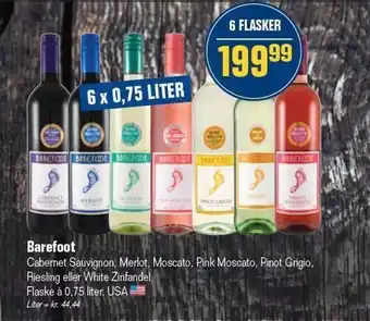 Otto Duborg Barefoot vin - 6 x 0,75 l tilbud