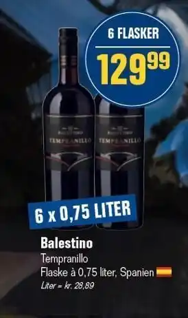 Otto Duborg Balestino - 6 x 0,75 l tilbud