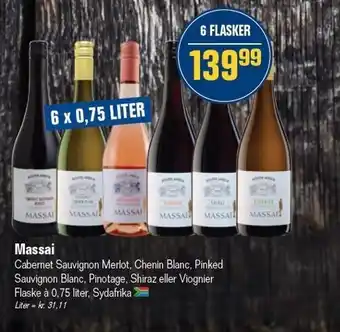 Otto Duborg Massai vin - 6 x 0,75 l tilbud